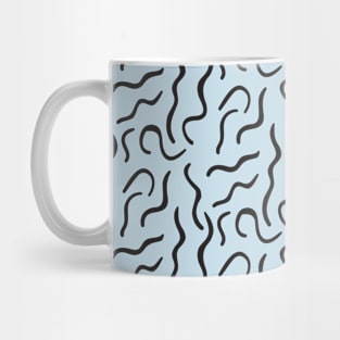 Monochrome Curves Pattern Mug